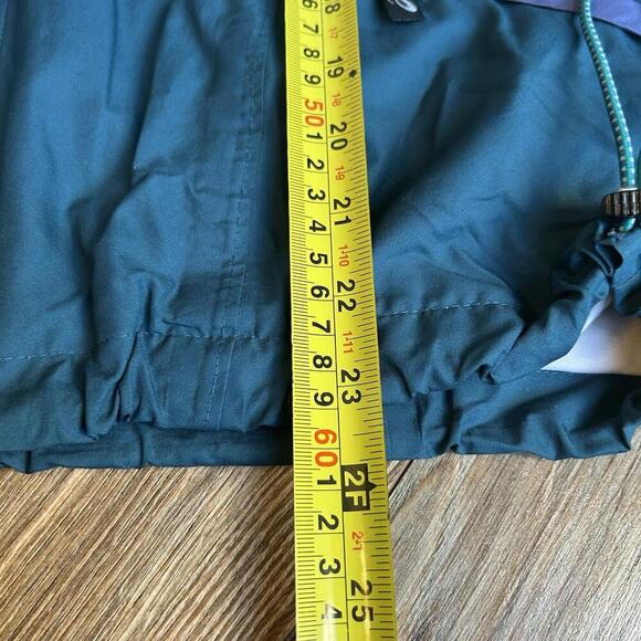 Vintage Asics 90s/80s Womens Reflective Teal Windbreaker Jacket Medium M Mint! - Picture 8 of 9